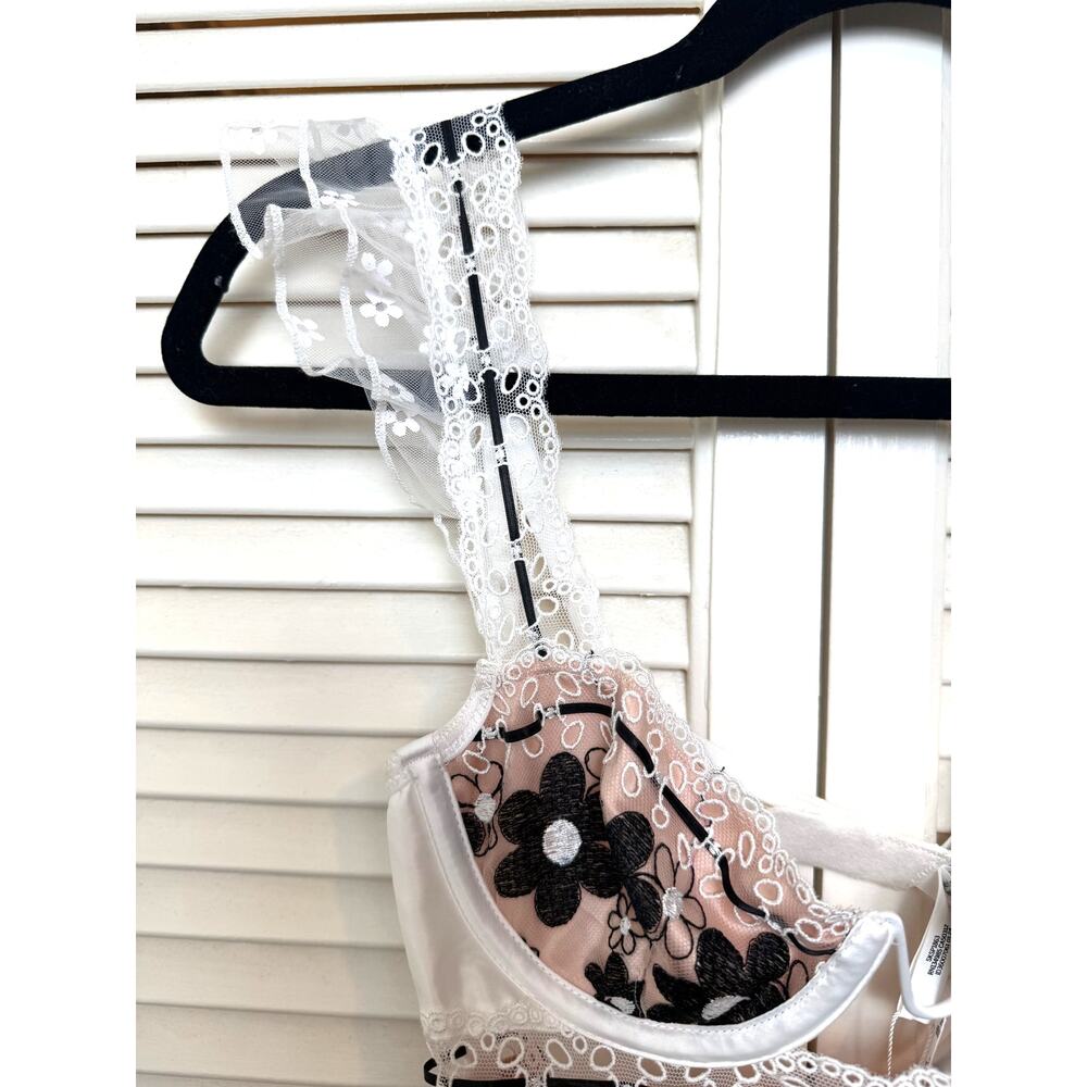 Love & Lemons X Victoria Secret Floral Festival Lace Bustier Daisy Mini Dress-XS - Picture 3 of 8